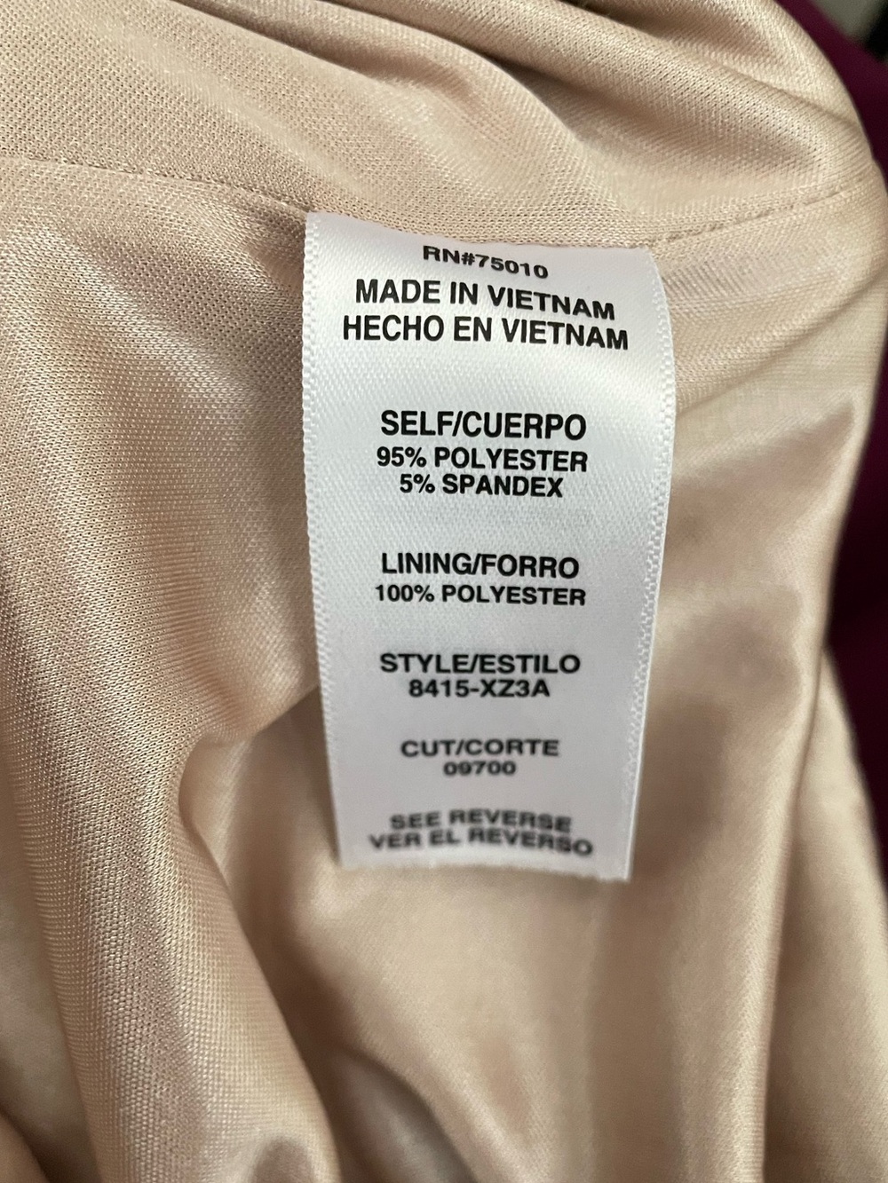 Jodi Kristopher Wine Formal Dress - Picture 8 of 10